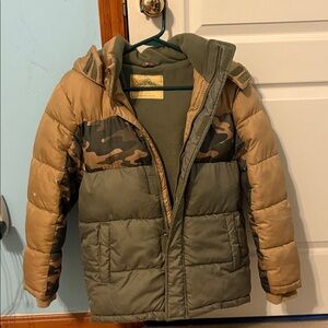 Kids Camouflage Puffer Jacket